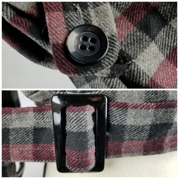 FOREVER 21 I Double Breasted Plaid Crop Coat - Picture 5 of 8